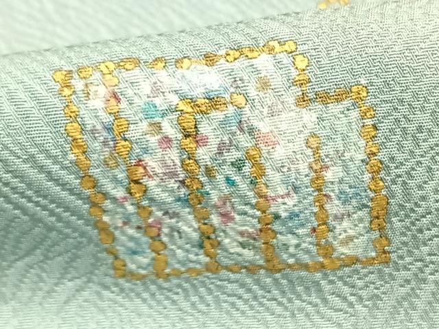 平和屋着物▽訪問着 単衣 作家物 源氏香 金彩 正絹 逸品 AAAW7720fy