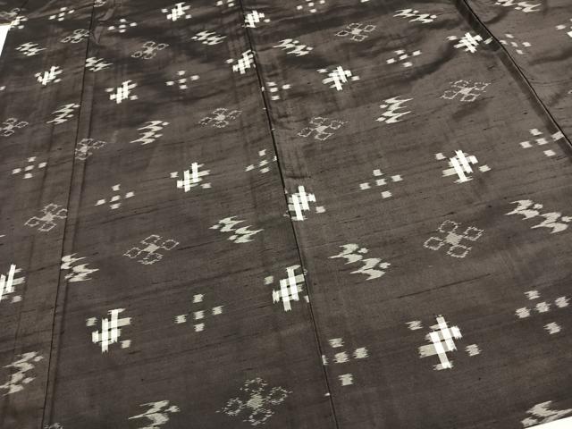 平和屋着物▽本場琉球絣 単衣 正絹 逸品 AAAW7735fy