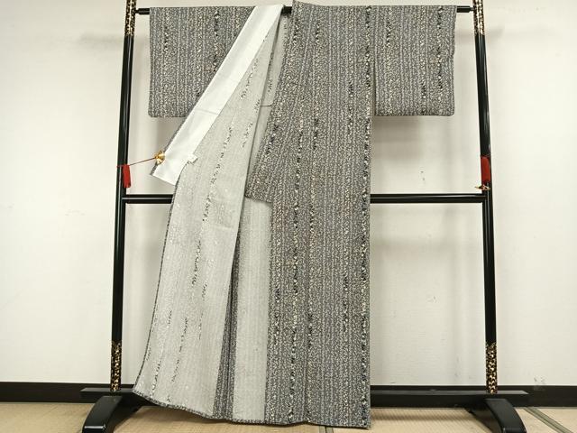 平和屋着物▽小紋 単衣 草花間道 洗える着物 AAAW7759fy