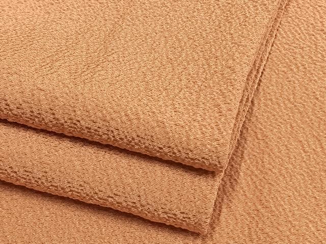 平和屋着物▽色無地　単衣　珊瑚色　洗える着物　AAAW7780fy