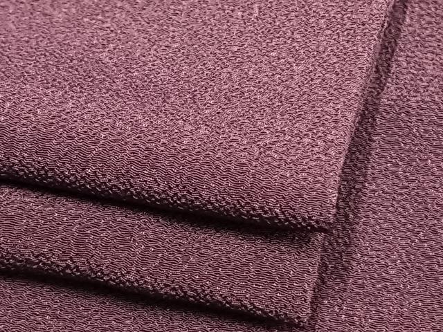 平和屋着物▽色無地　単衣　葡萄染色　洗える着物　AAAW7783fy