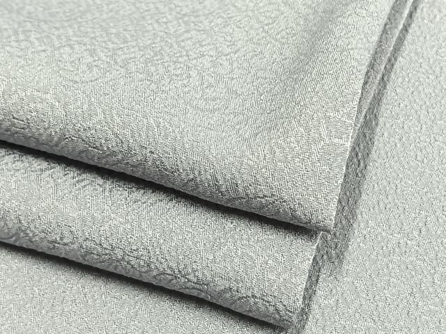 平和屋着物▽色無地　単衣　草花地紋　秘色色　洗える着物　AAAW7784fy