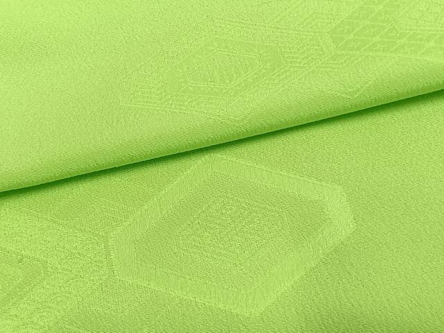 平和屋着物▽色無地　単衣　菱地紋　若苗色　洗える着物　AAAW7811fy 平和屋着物▽色無地 単衣 菱地紋 若苗色 洗える着物 AAAW7811fy