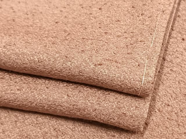 平和屋着物▽上質な色無地　単衣　退紅色　正絹　逸品　未使用　AAAW7812fy