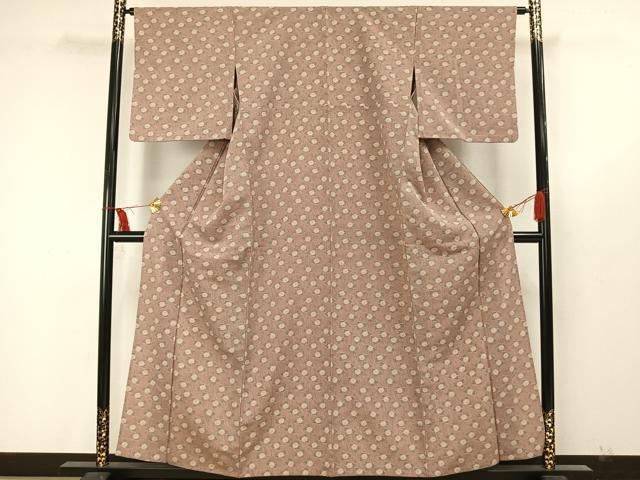 平和屋着物▽小紋　単衣　草花文　洗える着物　AAAW7815fy 平和屋着物▽小紋 単衣 草花文 洗える着物 AAAW7815fy