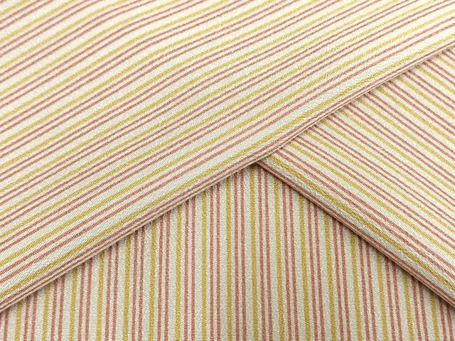 平和屋着物▽男性　小紋　単衣　縞　洗える着物　AAAW7831fy