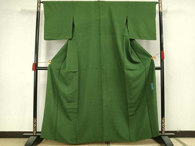 平和屋着物▽世界的人形師　辻村寿三郎　ジュサブロー　訪問着　単衣　舞桜文　正絹　逸品　AAAW7846fy