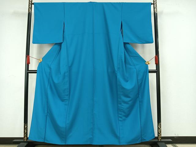 平和屋着物○上質な色無地 吉祥花地紋 紅梅色 高島屋扱い 正絹