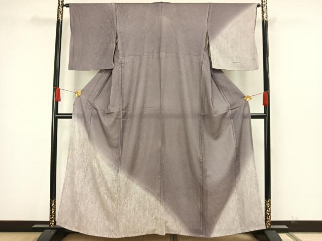 平和屋着物▽訪問着　無双　紗袷　紗×絽　手描き　草花文　正絹　逸品　AAAW7885fy