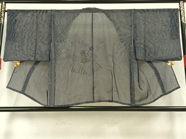 平和屋着物▽道行コート スリーシーズン 春夏秋 塵除け 紗 斜線文