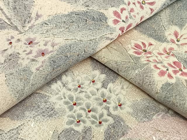 【単衣】正絹　墨絵描き　上質な訪問着　居敷当て無し　落款 FN11978z 着物 正絹 訪問着 花柄 154〜164cm 訪問着☆正絹☆花