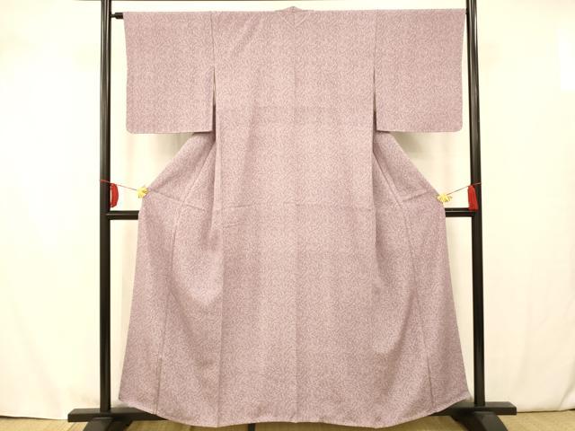 平和屋着物●重要無形文化財　人間国宝　中村勇二郎　上質な小紋　作家物　枝葉文　正絹　逸品　AAAW8497fw