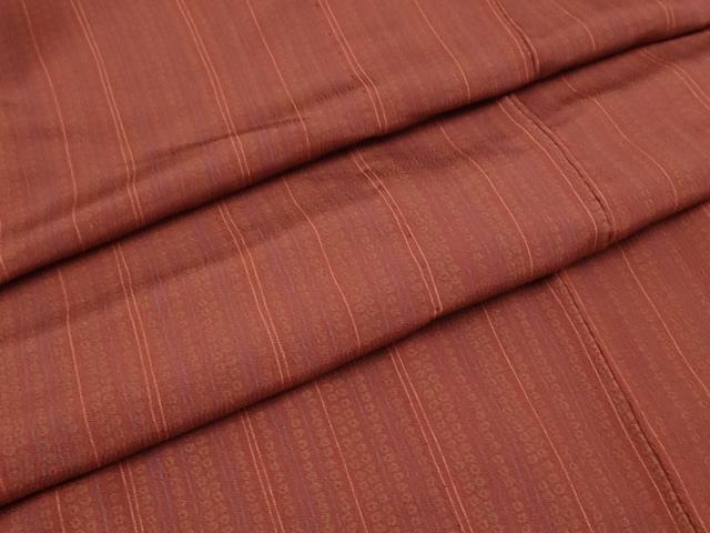 平和屋着物▽上質な小紋 単衣 縞 正絹 逸品 AAAW8567st