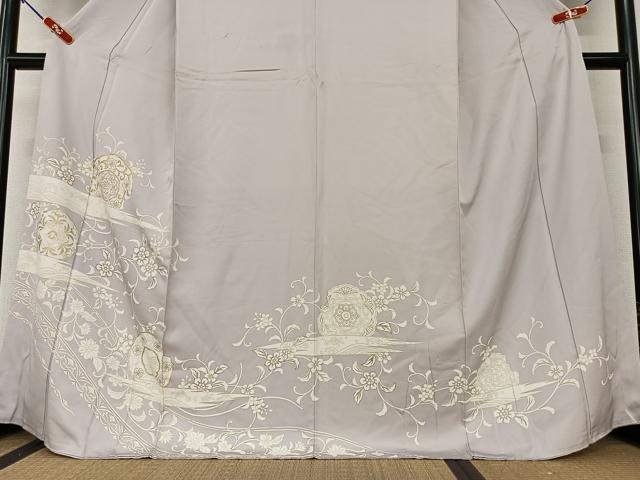 平和屋着物○訪問着 正倉院花唐草文 金彩 正絹 逸品 AAAW9077zg