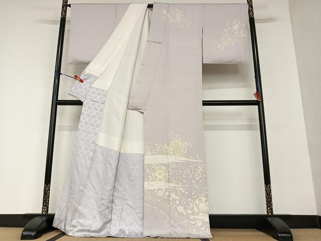 平和屋着物○訪問着 正倉院花唐草文 金彩 正絹 逸品 AAAW9077zg