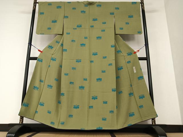 平和屋着物○世界的人形師 辻村寿三郎 ジュサブロー 小紋 蜻蛉 正絹 逸品