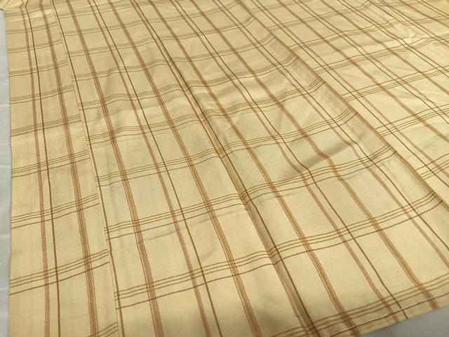 平和屋着物○長襦袢 無双仕立て 格子 正絹 逸品 AAAW9149zg