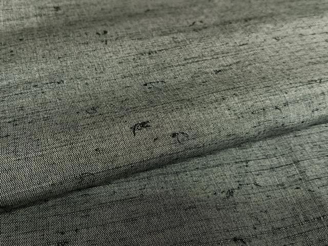 平和屋着物○男性 紬 アンサンブル 色無地 消炭色 正絹 逸品 AAAW9151zg