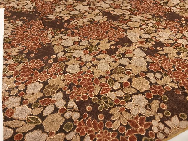 平和屋着物○上質な小紋 辻が花 鬼しぼ縮緬 正絹 逸品 AAAW9168zg