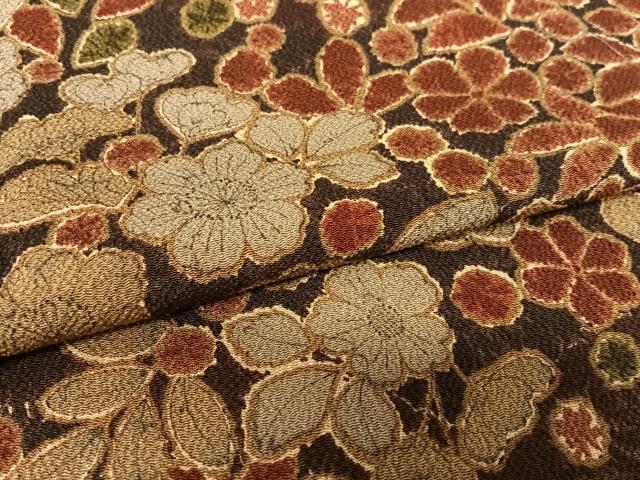 平和屋着物○上質な小紋 辻が花 鬼しぼ縮緬 正絹 逸品 AAAW9168zg