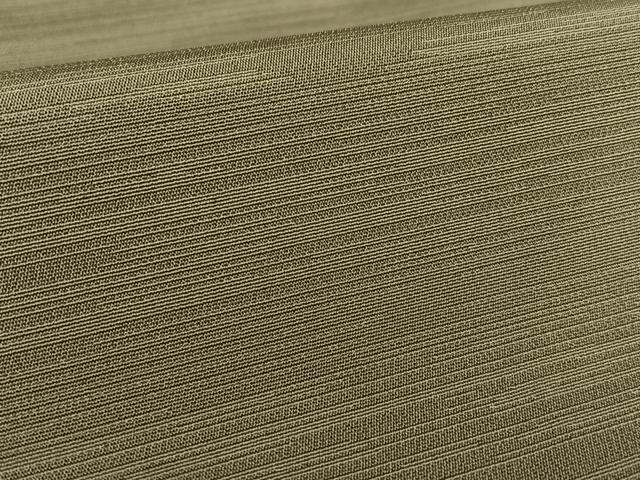 平和屋着物○銀座もとじ 男性 お召 横段文 海松茶色 たとう