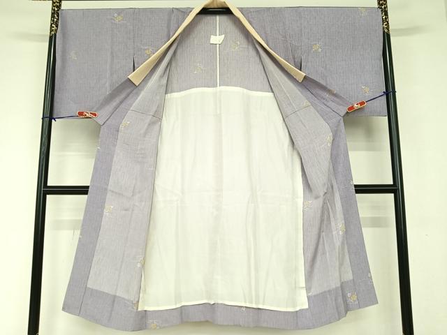 平和屋着物○長襦袢 無双仕立て 流水枝梅文 正絹 逸品 AAAW9204zg