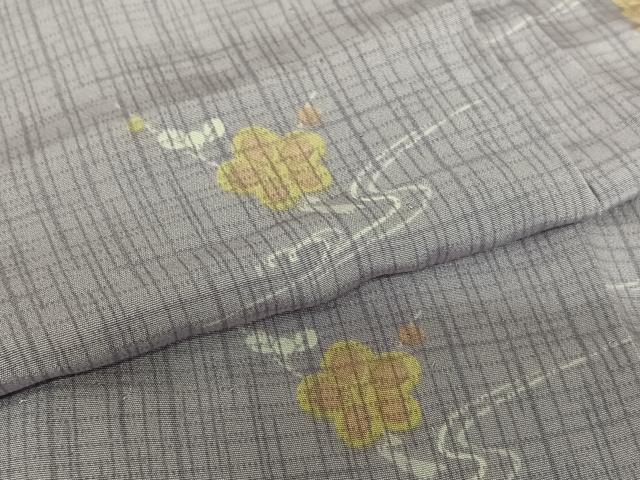 平和屋着物○長襦袢 無双仕立て 流水枝梅文 正絹 逸品 AAAW9204zg