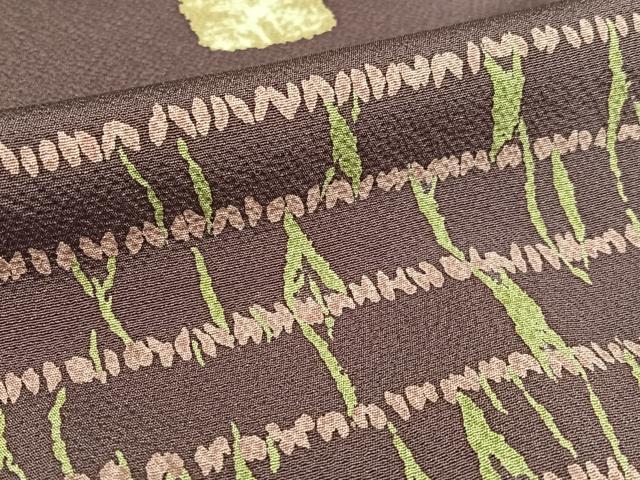 平和屋着物○上質な小紋 石畳 正絹 逸品 AAAW9211zg