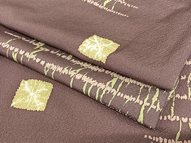 平和屋着物●上質な小紋　石畳　正絹　逸品　AAAW9211zg