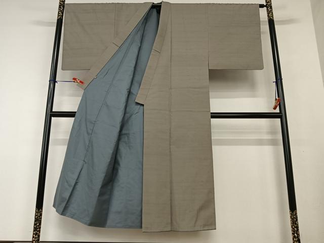 平和屋着物□極上 男性 本場大島紬 アンサンブル キングサイズ 長羽織  