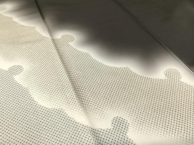 平和屋着物○訪問着 雪輪重ね文 暈し染め 正絹 逸品 AAAW9310zg 