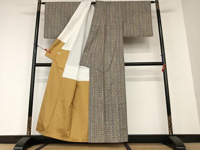 平和屋着物○上質な紬 絞り 鈴乃屋扱い 正絹 逸品 AAAW9317zg