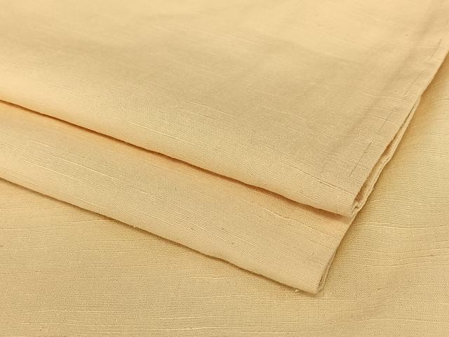 平和屋着物●上質な紬　色無地　淡香色　正絹　逸品　AAAW9328zg