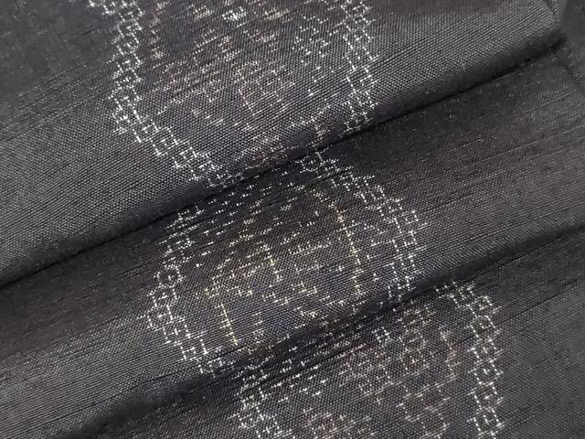 平和屋着物●結城紬　100亀甲　吉祥花菱文　正絹　逸品　AAAW9417br
