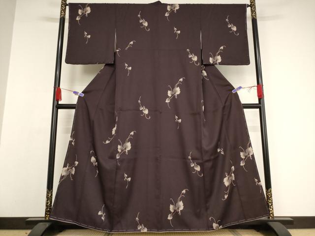 平和屋着物○小紋 蔦草文 やまと誂製 洗える着物 未使用 AAAW9418br