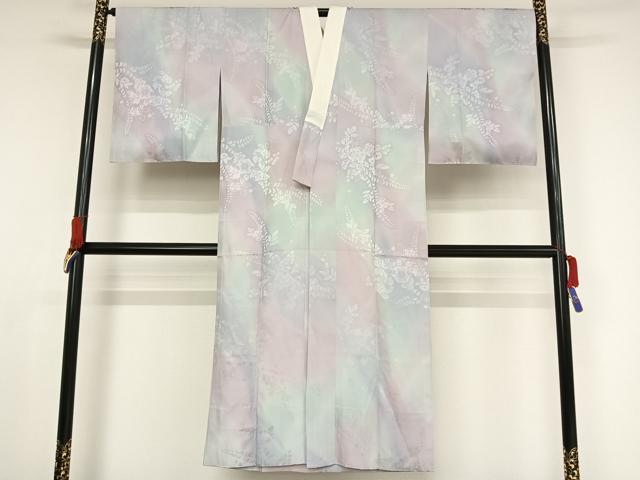 平和屋着物●長襦袢　無双仕立て　辻が花地紋　暈し染め　やまと誂製　正絹　逸品　AAAX0029np