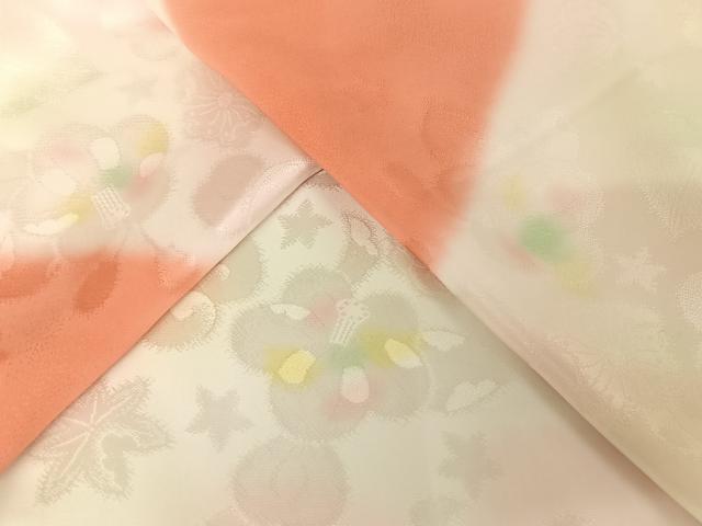 平和屋着物○長襦袢 袷 辻が花地紋 暈し染め 正絹 逸品 AAAX0030np