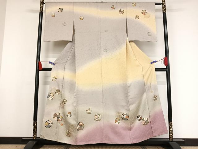 平和屋着物○世界的友禅作家 千地泰弘 訪問着 花丸文 暈