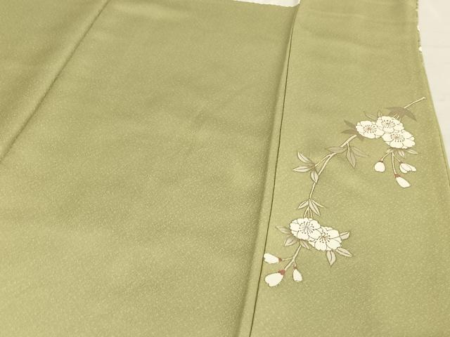 平和屋着物○訪問着 枝花文 金彩 ロング丈 正絹 逸品 AAAX0043np 付け