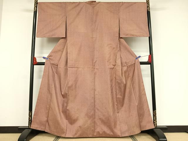 平和屋着物○本場染大島紬 霞文 正絹 逸品 AAAX0105np 平和屋着物□