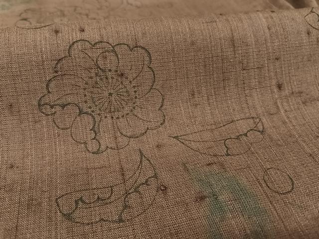 平和屋着物○訪問着 作家物 紬地 辻が花 正絹 逸品 AAAX0194np