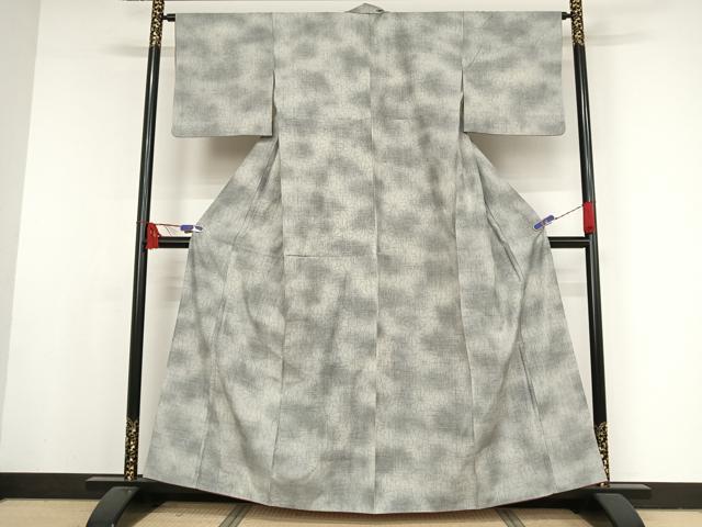 平和屋着物○上質な色無地 檜垣地紋 虹色 やまと誂製 正絹