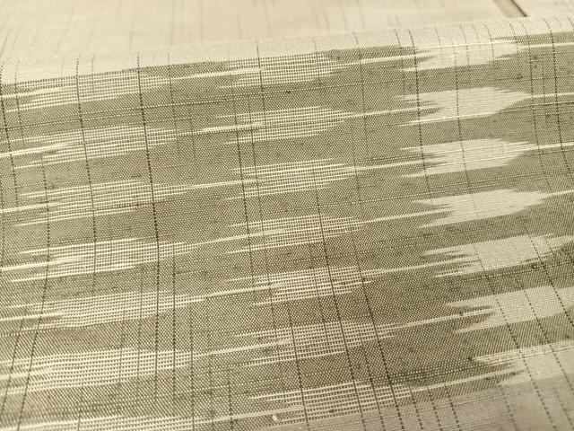 平和屋着物○訪問着 紬地 横段文 正絹 逸品 AAAX0231np