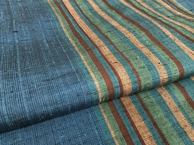 平和屋着物○上質な紬 縞 正絹 逸品 AAAX0234np