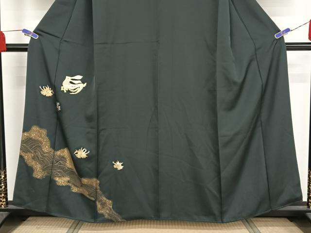 平和屋着物○訪問着 竹屋町刺繍 兎 うさぎ 金糸 金彩 正絹 逸品 AAAX0240np