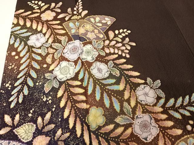 平和屋着物○上質な紬 青藍色 正絹 逸品 DAAT1493tw