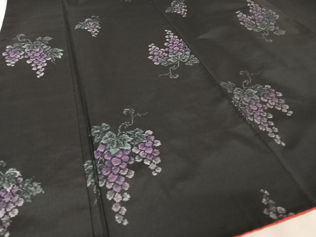 平和屋着物○本場染大島紬 葡萄唐草文 正絹 逸品 CAAZ0805vf