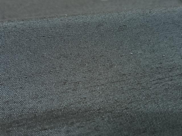 平和屋着物○男性 紬 色無地 深縹色 正絹 逸品 AAAX0275np