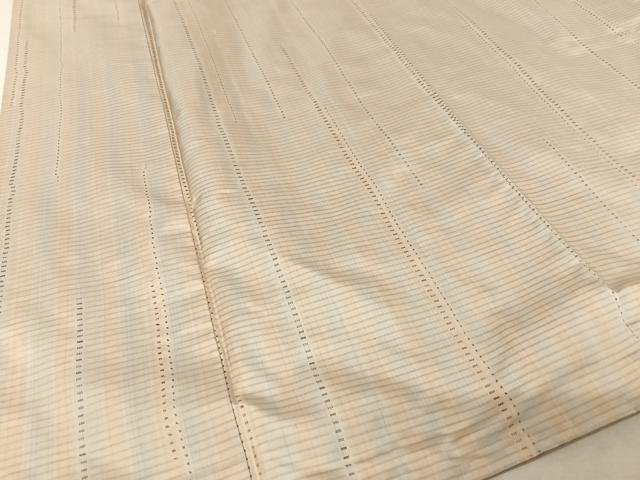 平和屋着物○東郷織物謹製 本場大島紬 縞 正絹 逸品 AAAX0285np