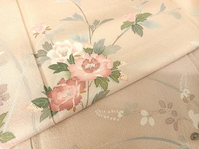 平和屋着物○訪問着 作家物 枝花文 正絹 逸品 AAAX0305np